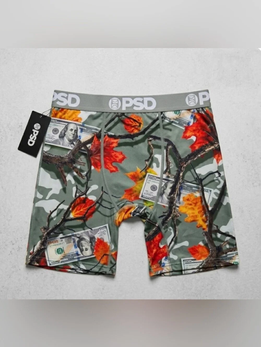 NEW! PSD Warface Boxer Briefs in Olive with Red Accents Sz Medium NWT
